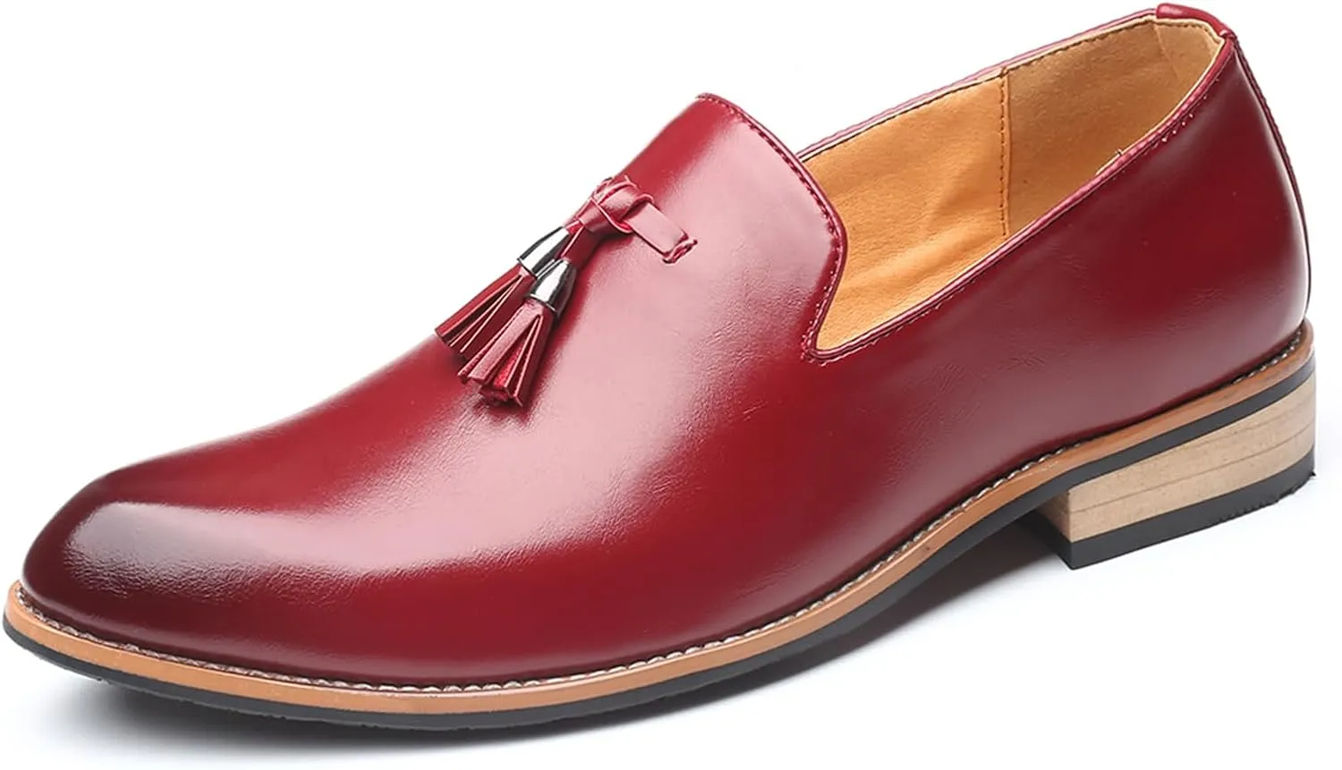 Men's Loafers Leather Wedding Party Dress Shoes