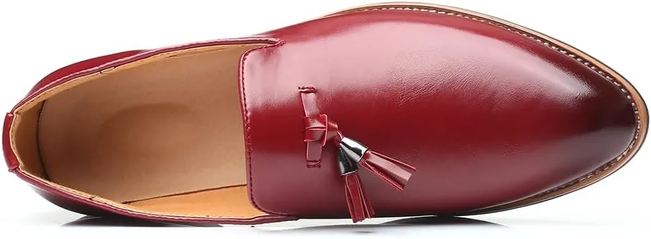 Men's Loafers Leather Wedding Party Dress Shoes