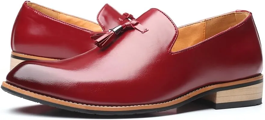 Men's Loafers Leather Wedding Party Dress Shoes