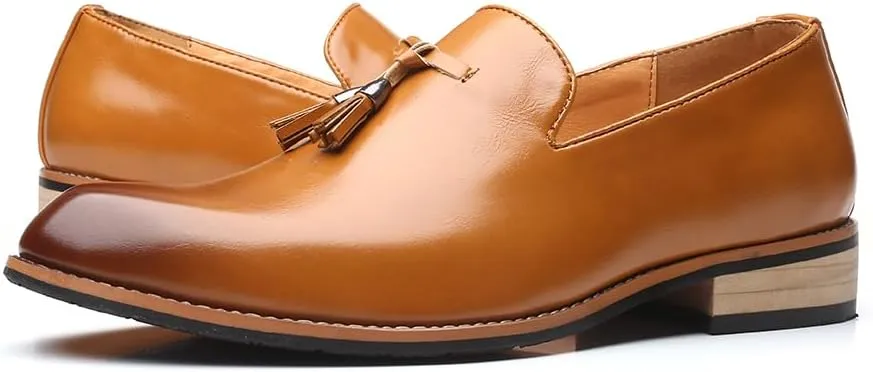 Men's Loafers Leather Wedding Party Dress Shoes