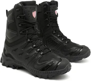 Men's Military Tactical Boots: Water-resistant Leather Military Boots for Outdoor & Work