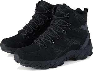 Men's Military Tactical Boots Waterproof Comfortable Round Toe Non-slip Wear-resistant Suede Hiking Boots Hunting Boots Trekking Outdoor Work Boots Lace-up Breathable Trekking Combat Boots For Men