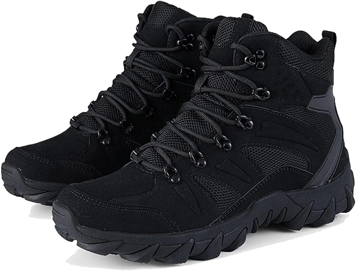 Men's Military Tactical Boots Waterproof Comfortable Round Toe Non-slip Wear-resistant Suede Hiking Boots Hunting Boots Trekking Outdoor Work Boots Lace-up Breathable Trekking Combat Boots For Men