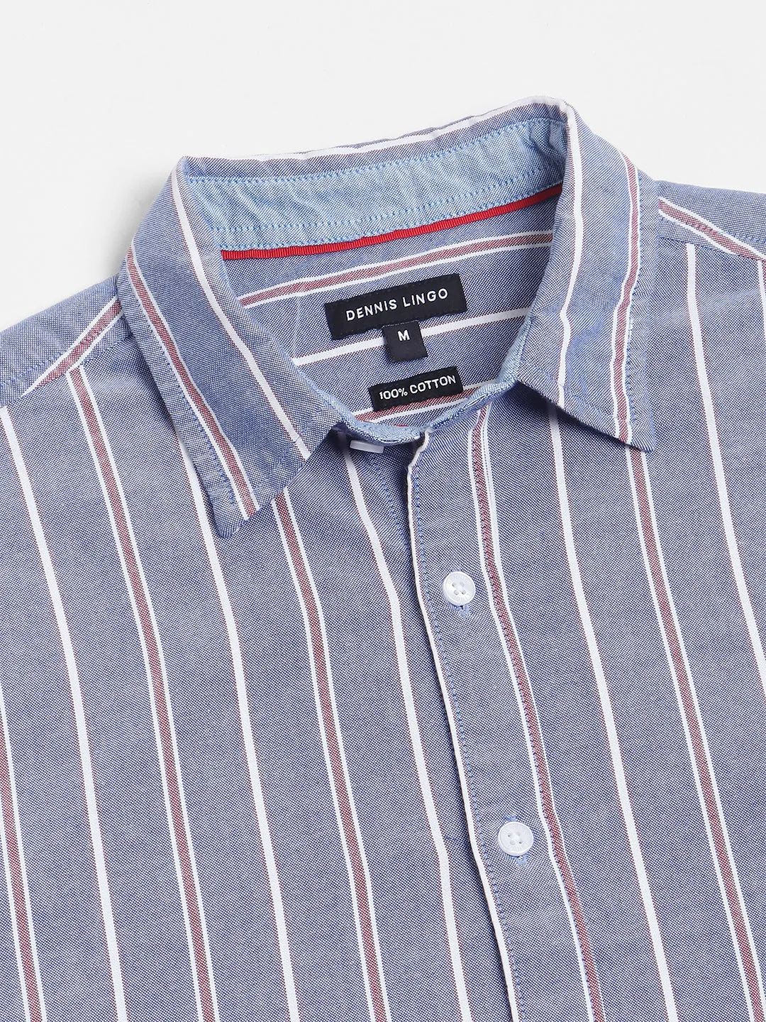 Men's Navy Spread Collar Casual Shirt
