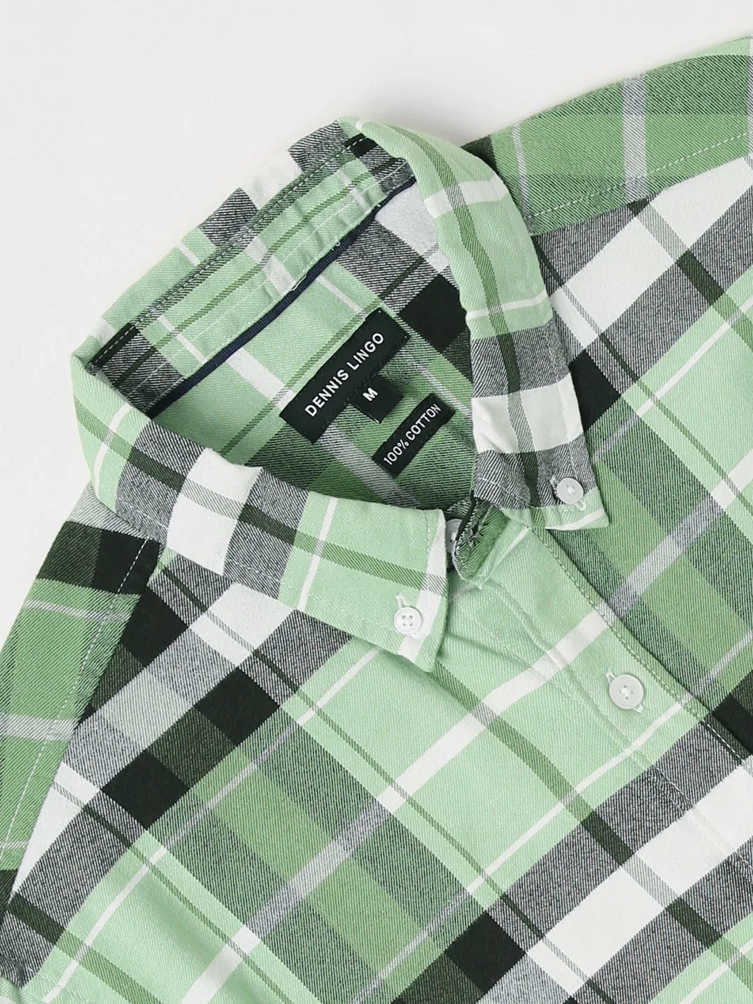 Men's Regular Fit Tartan Checked Pure Cotton Casual Shirt