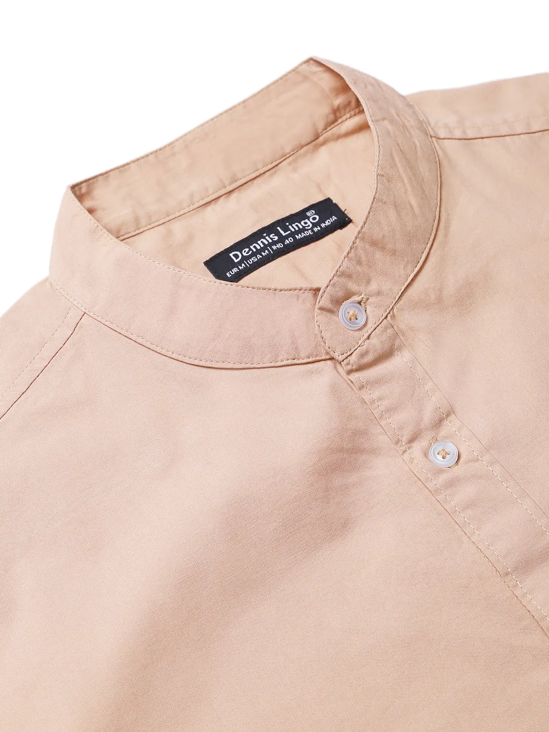 Men's Solid Shell Slim Fit Cotton Casual Shirt