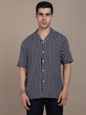 Men's Vertical Striped Casual Shirt