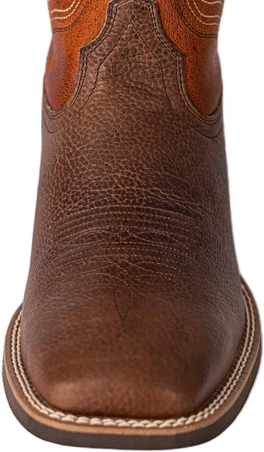 Men??s Western Cowboy Boots, Fashionable Embroidered Full Grain Leather, Square Toe Pull-On, 4-Layer Composite Sole, Slip-Resistant Work & Riding Boots