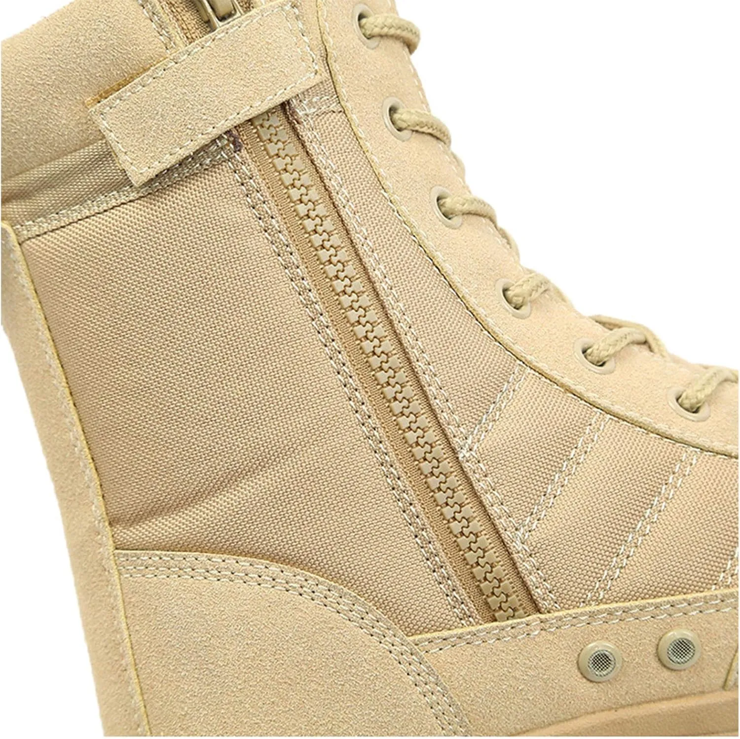 Military Leather Boots for Men, Outdoor Tactical Boots, Non-Slip Wearable Hiking Shoes, Comfortable Breathable