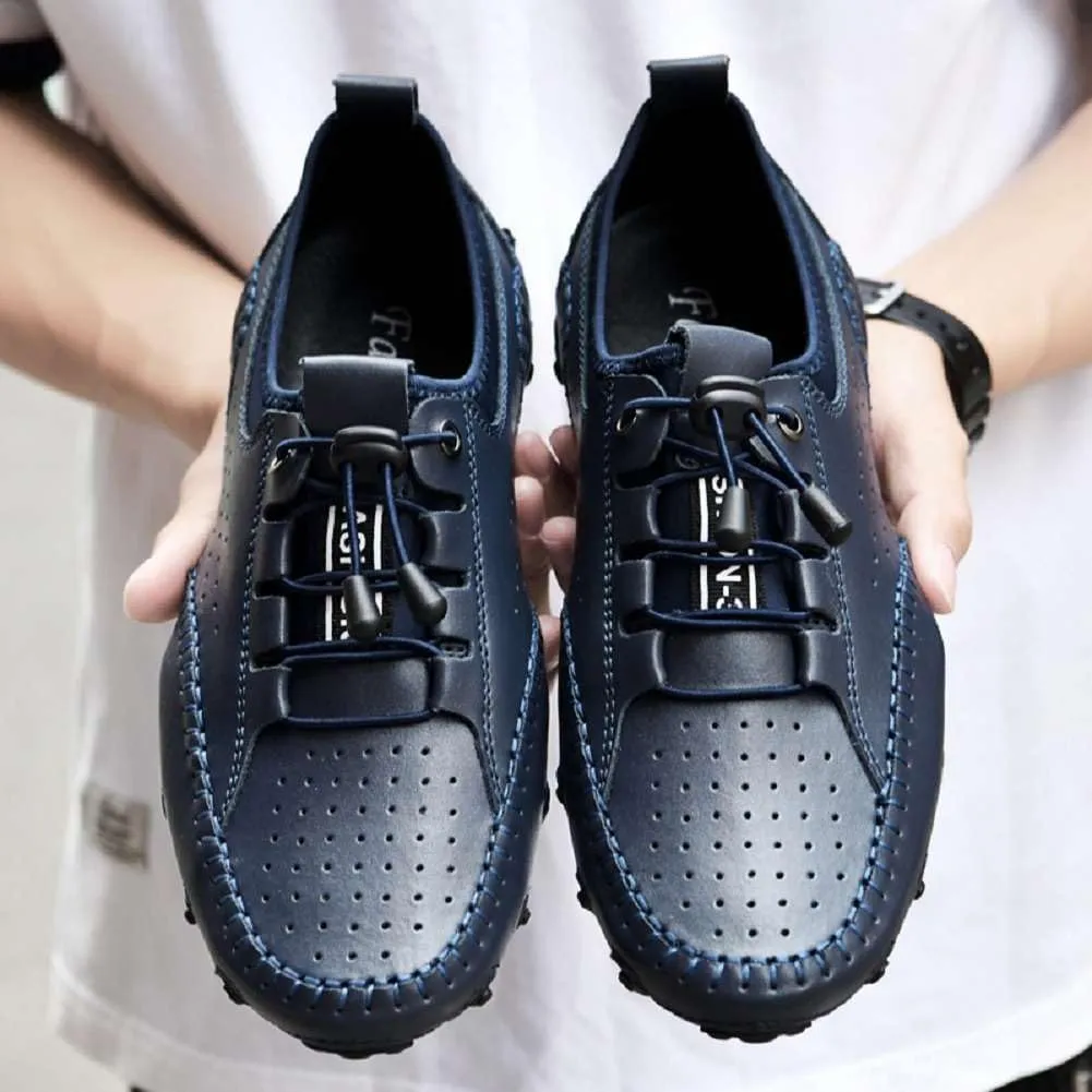 mitvr Men??s Casual Leather Loafers Shoes Penny Loafers Moccasin Flats Boat Shoes