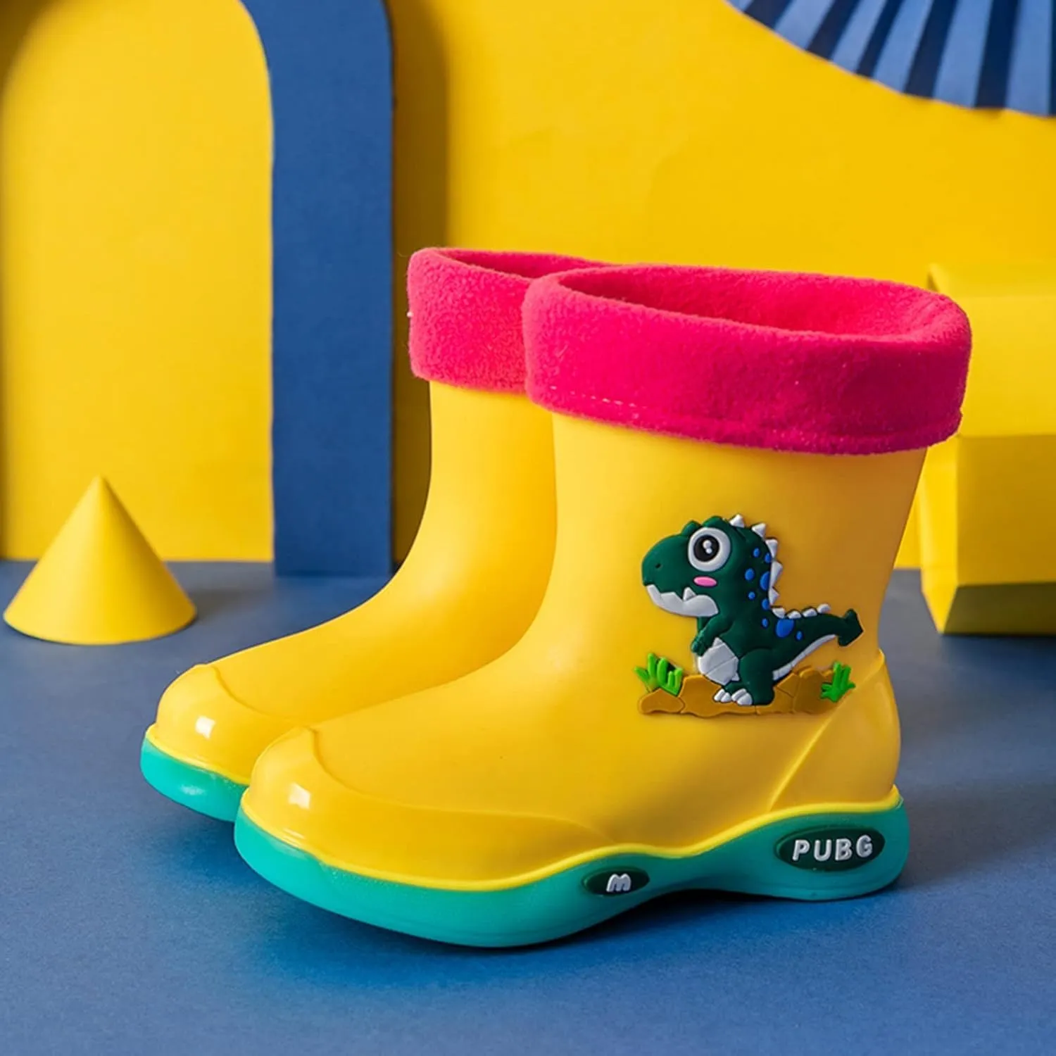 New Kids Girls Cartoon Children's Rain Boots Non Slip Children Water Shoes Classic Children Rain Boots for Girls Size 4