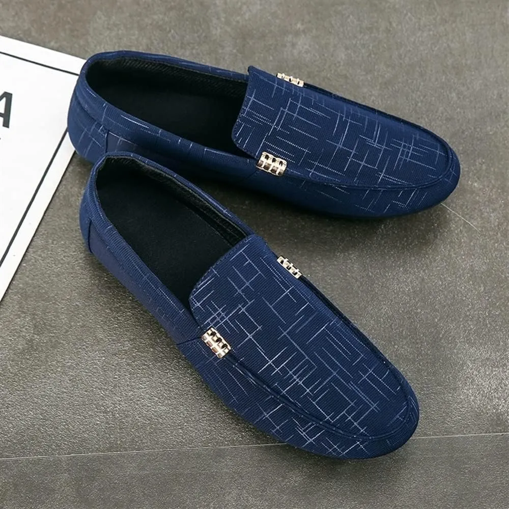 New Men's Loafers Shoes Venetian Loafers Simple Lightweight Leather Slip Resistant Comfortable Flexible Outdoor Slip-ons