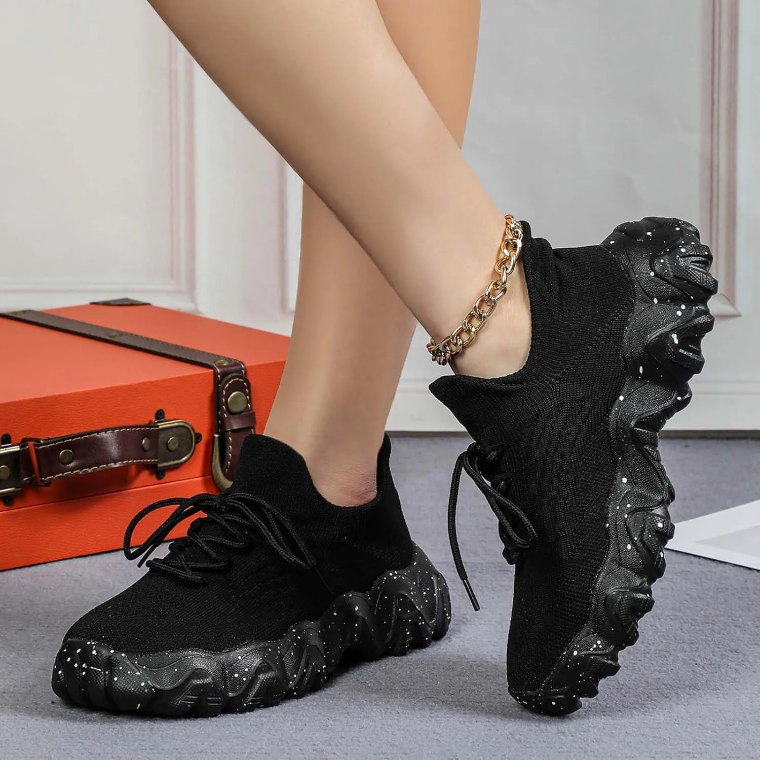 Ortho Pro Shoes for Women,Mesh Breathable Non-Slip Orthopedic Sneakers Wide Width Comfort Nurse Babe Shoes