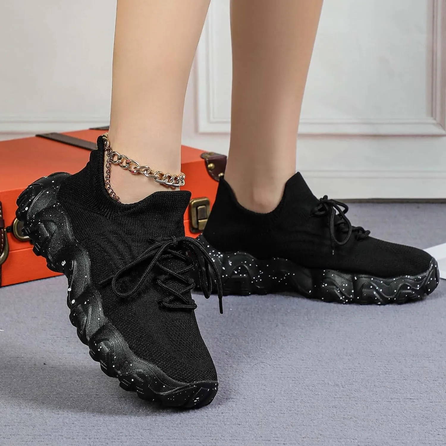 Ortho Pro Shoes for Women,Mesh Breathable Non-Slip Orthopedic Sneakers Wide Width Comfort Nurse Babe Shoes