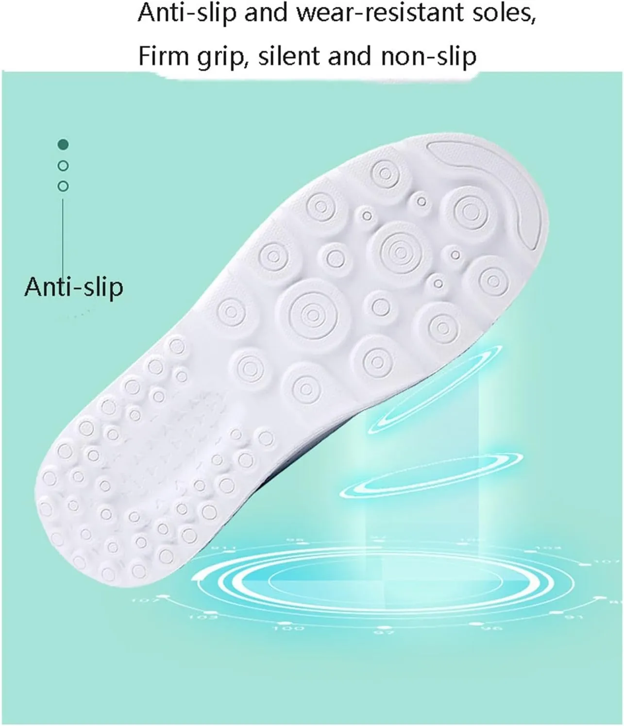Orthopedic Nursing Shoes for Women, Women's Slip-On Breathable Working Air Cushion Leather Nurse Shoes, Comfortable Lightweight Platform Sneakers, for Medical Workers, Doctors