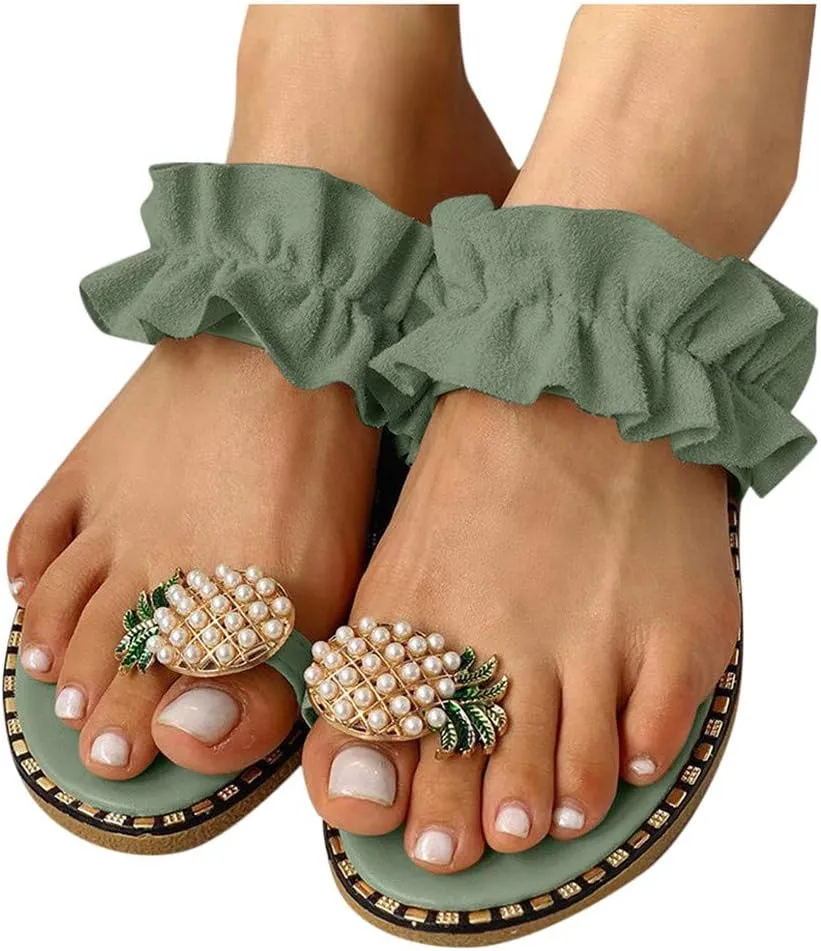 Orthopedic Sandals for Women Comfortable Casual Summer Beach Thong Sandals Flip Flops for Women Beach Sandal