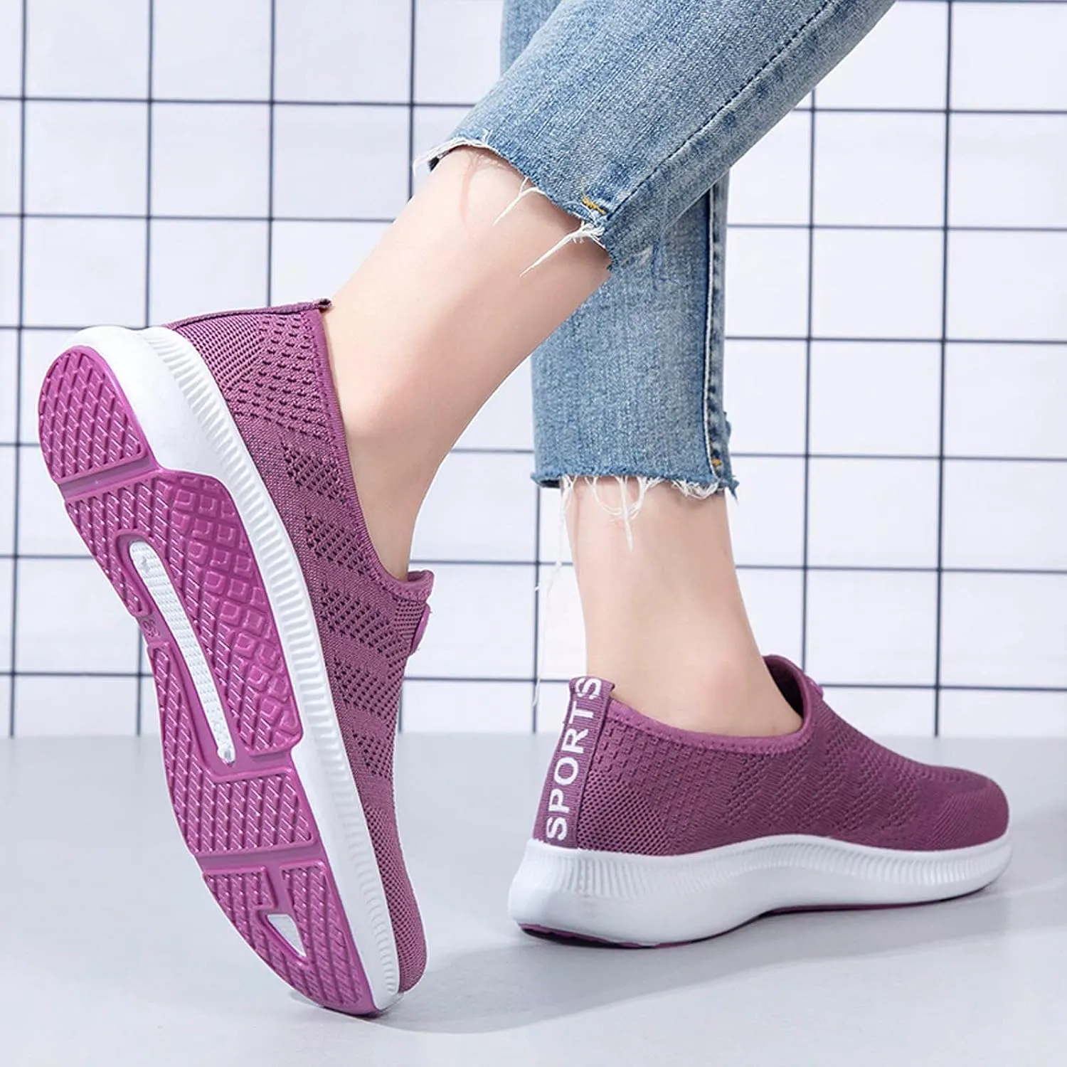 Orthopedic Shoes for Women Wide Width Slip On Zapatos De Trabajo para Mujer Antideslizante Cross Gym Shoes Women Wide Size 8w Womens High Top Sneakers Tenis OrtopDicos Mujer