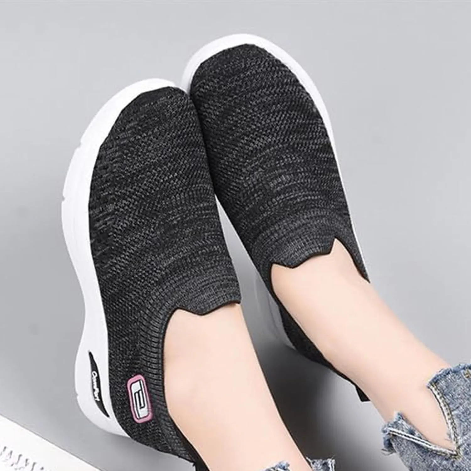 Orthopedic Sneakers for Women Comfort Wear Orthowear Shoes for Women Neuropathy Slip On Shoes Nurse Babe Shoe Ortho Pro Shoe Walking Running Athletic Tennis Sneakers Casual Breathable Lightweight