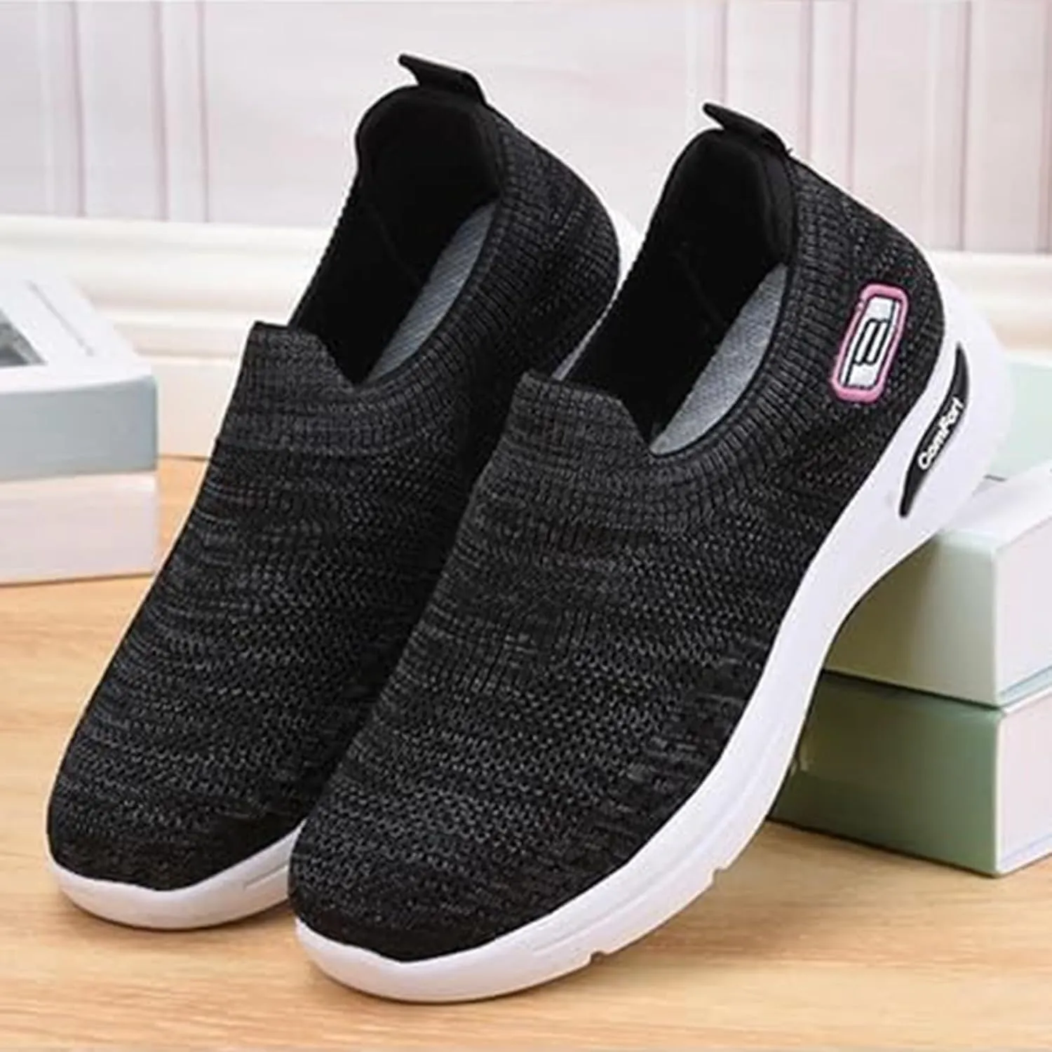 Orthopedic Sneakers for Women Comfort Wear Orthowear Shoes for Women Neuropathy Slip On Shoes Nurse Babe Shoe Ortho Pro Shoe Walking Running Athletic Tennis Sneakers Casual Breathable Lightweight