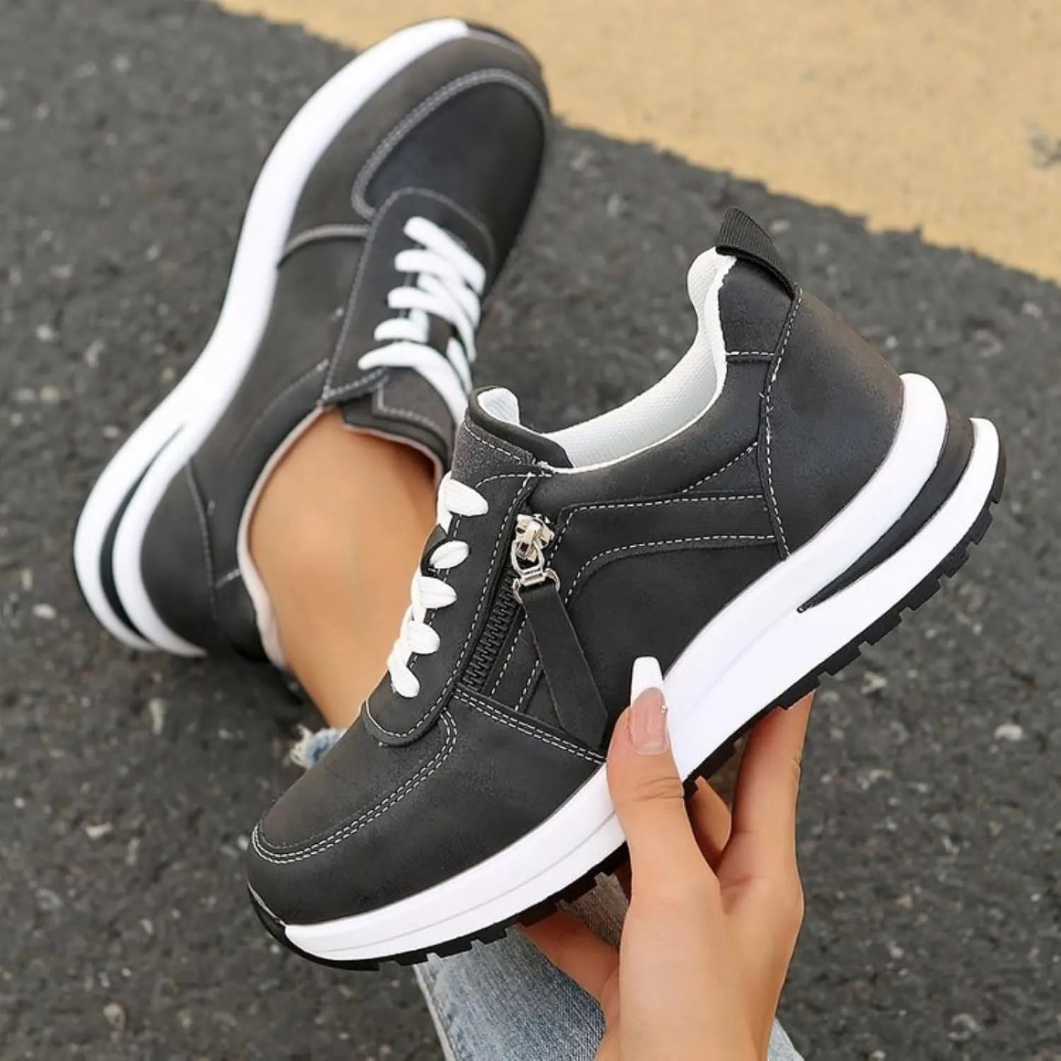 Orthopedic Tennis Shoes for Women Arch Support Wide Width Comfort Wear Orthowear Shoes Plantar Fasciitis Fashion Sneakers Walking Running Casual Shoe Nurse Babe Shoe Comfortable Breathable