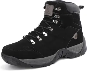 Outdoor Men's Tactical Military Boots, Durable Suede Leather and Rubber Sole Military Work and Desert Boots, for Men's Lace-up Breathable Hiking Shoes