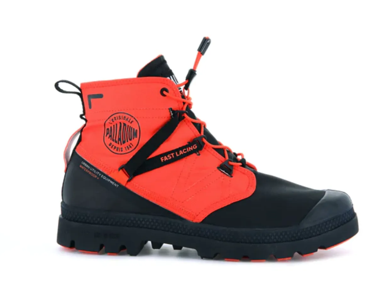 Palladium | Pampa Travel Lite   Waterproof Firecracker Sneakers Black - Men