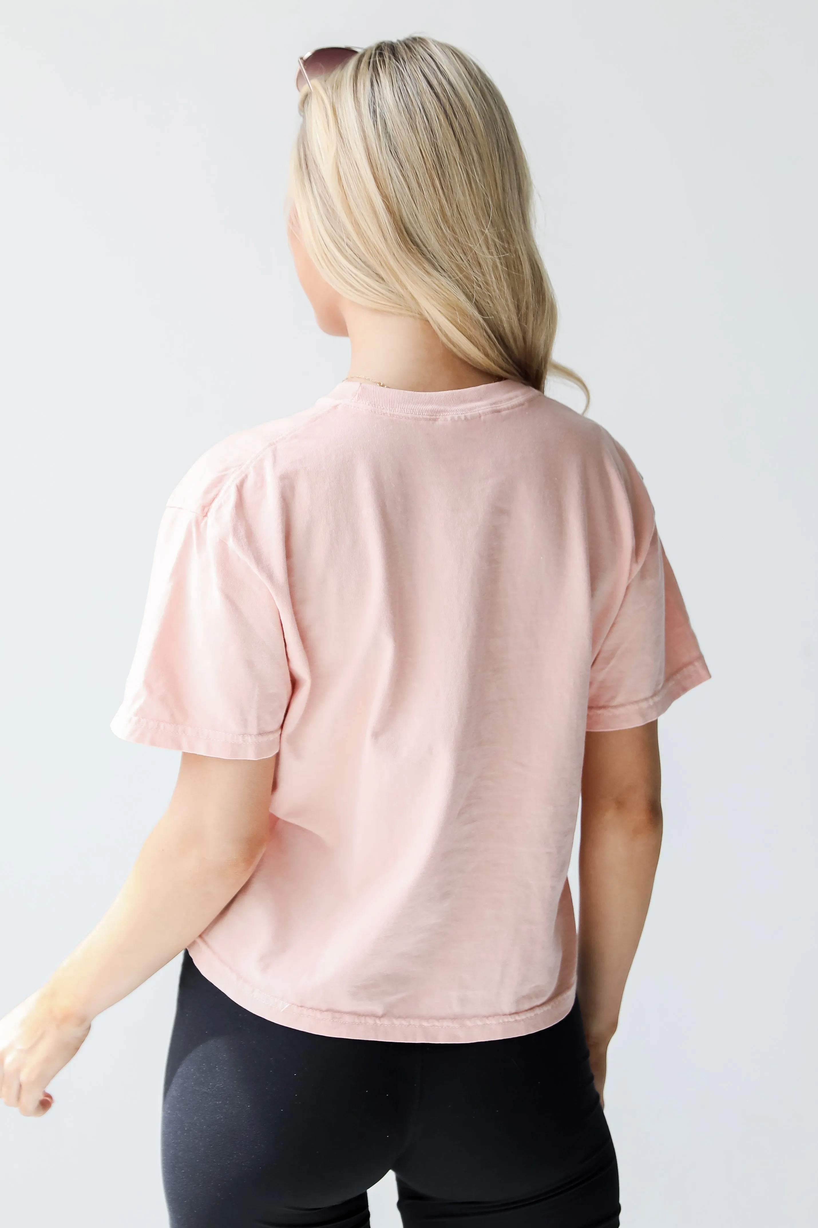 Peach Charleston Cropped Tee