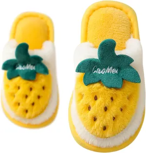 Pretty Slippers for Kids Cartoon Strawberry Pattern Bedroom Slippers For Kids Cotton Slippers Baby Girl Shoe
