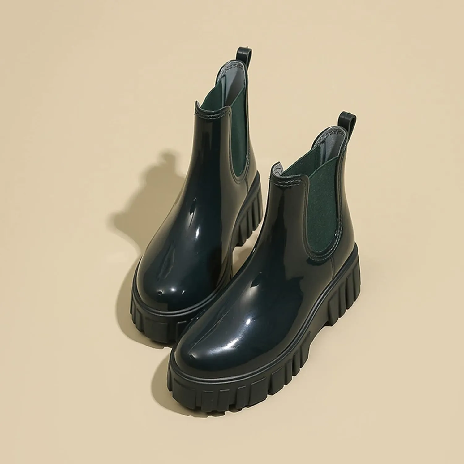 Rain Boots for Women Waterproof Short Boots Platform Ankle Booties Rubber Rain Boots Fishing Boots For Men