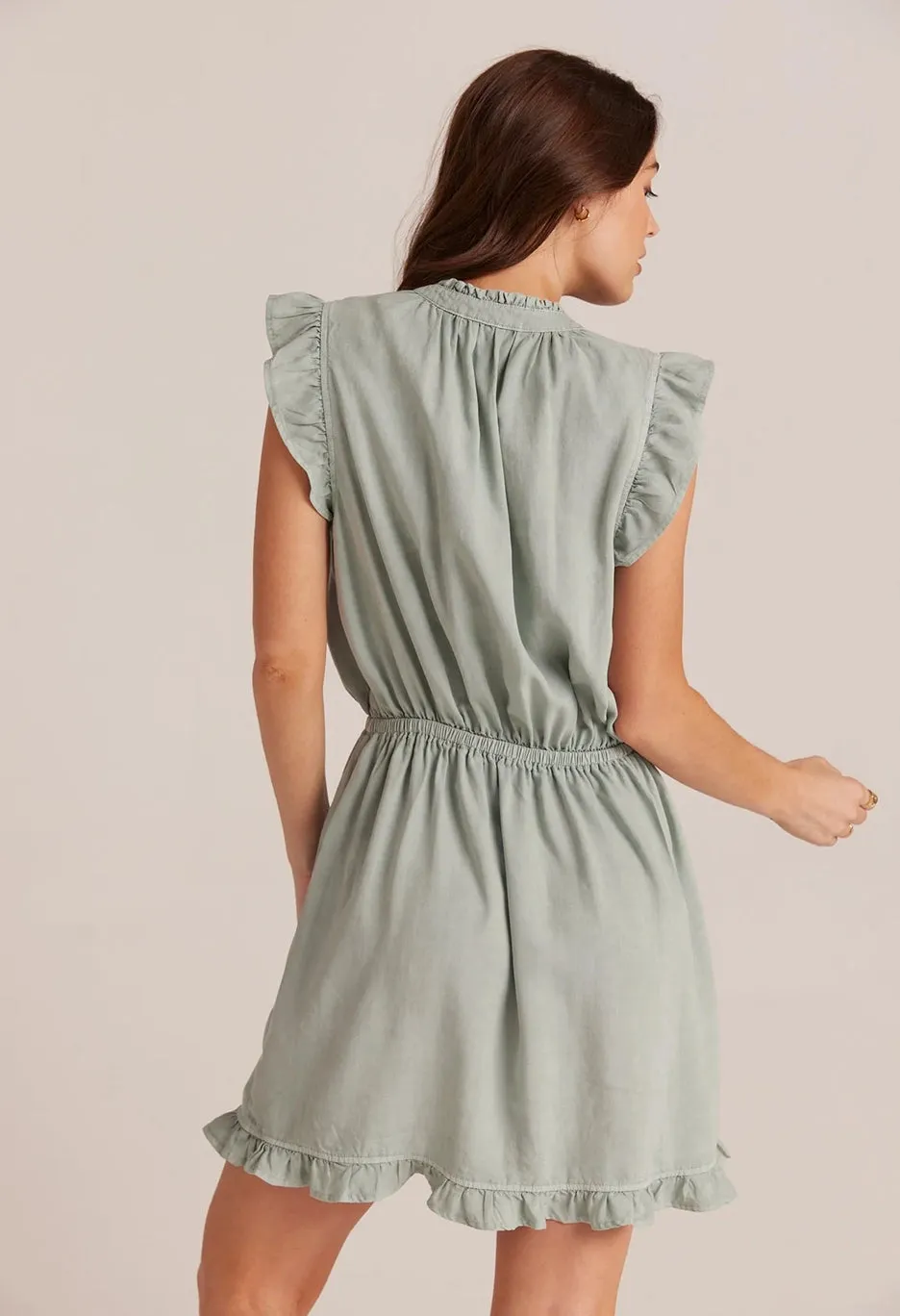 Ruffle Sleeve Mini Dress