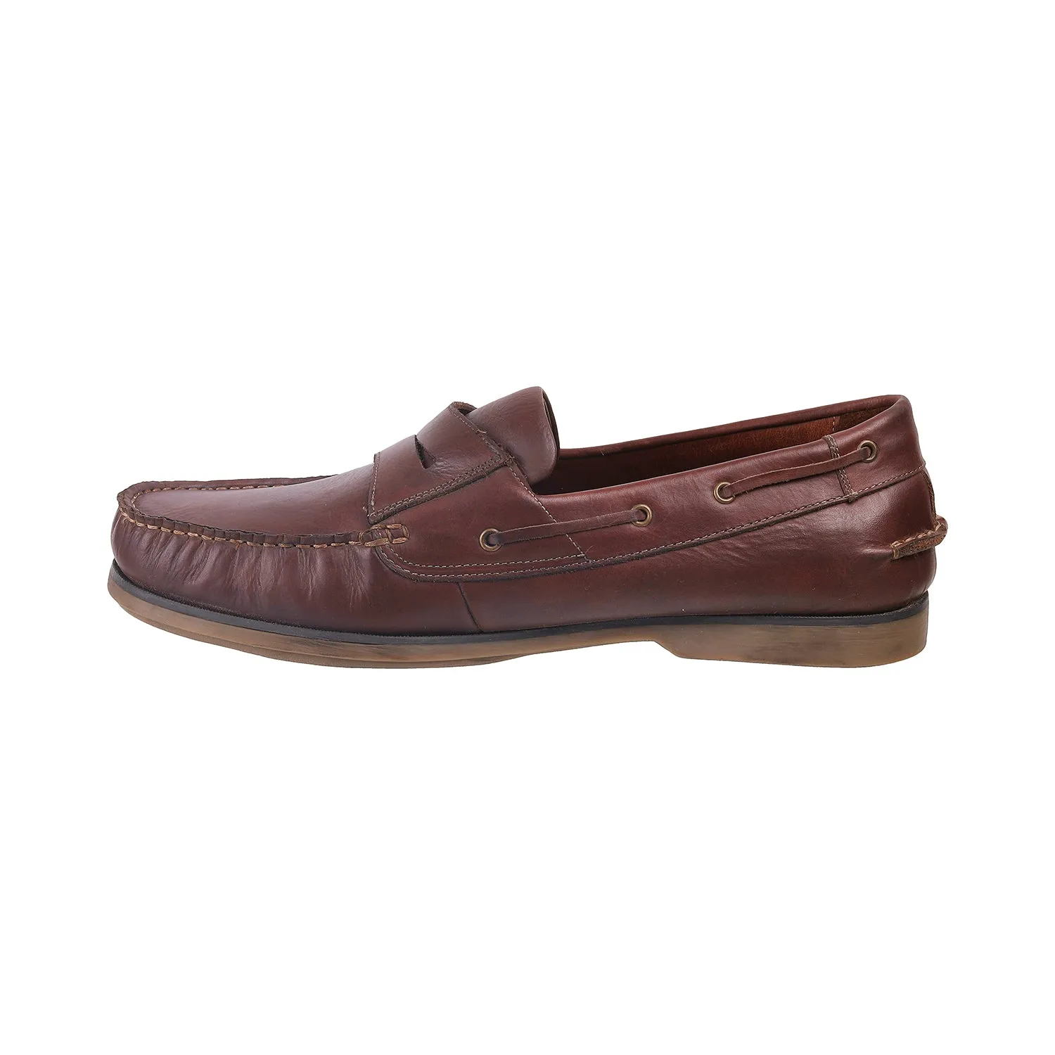 Samuel Windsor - 70 Big Size Wide Width Brown Leather Slip-On Loafer For Men