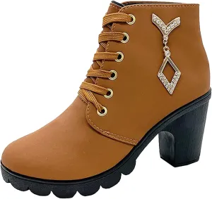 SBGMoSJ Ankle Boots for Women No Heel Wide Width Booties for Women Low Heel Ankle Boots for Women Size 9.5 Wide Womens Fall Ankle Boots Low Heel Womens Western Boots Wide Width