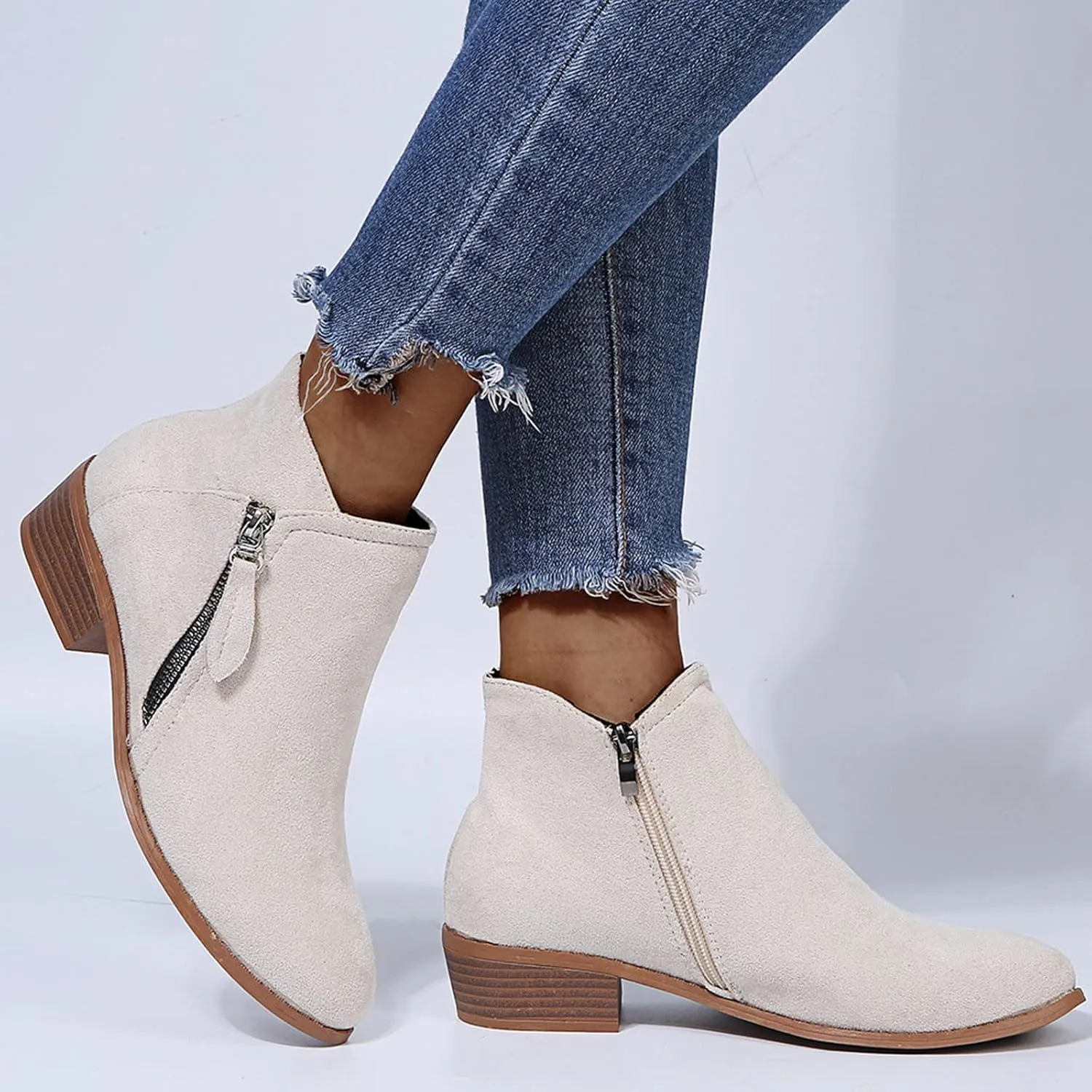SBGMoSJ Black Ankle Boots for Women Low Heel Grey Women Ankle Boots Stiletto 3 Inch Flat Denim Boots for Women Ankle Booties Booties Black Women Turquoise Boots for Women Western