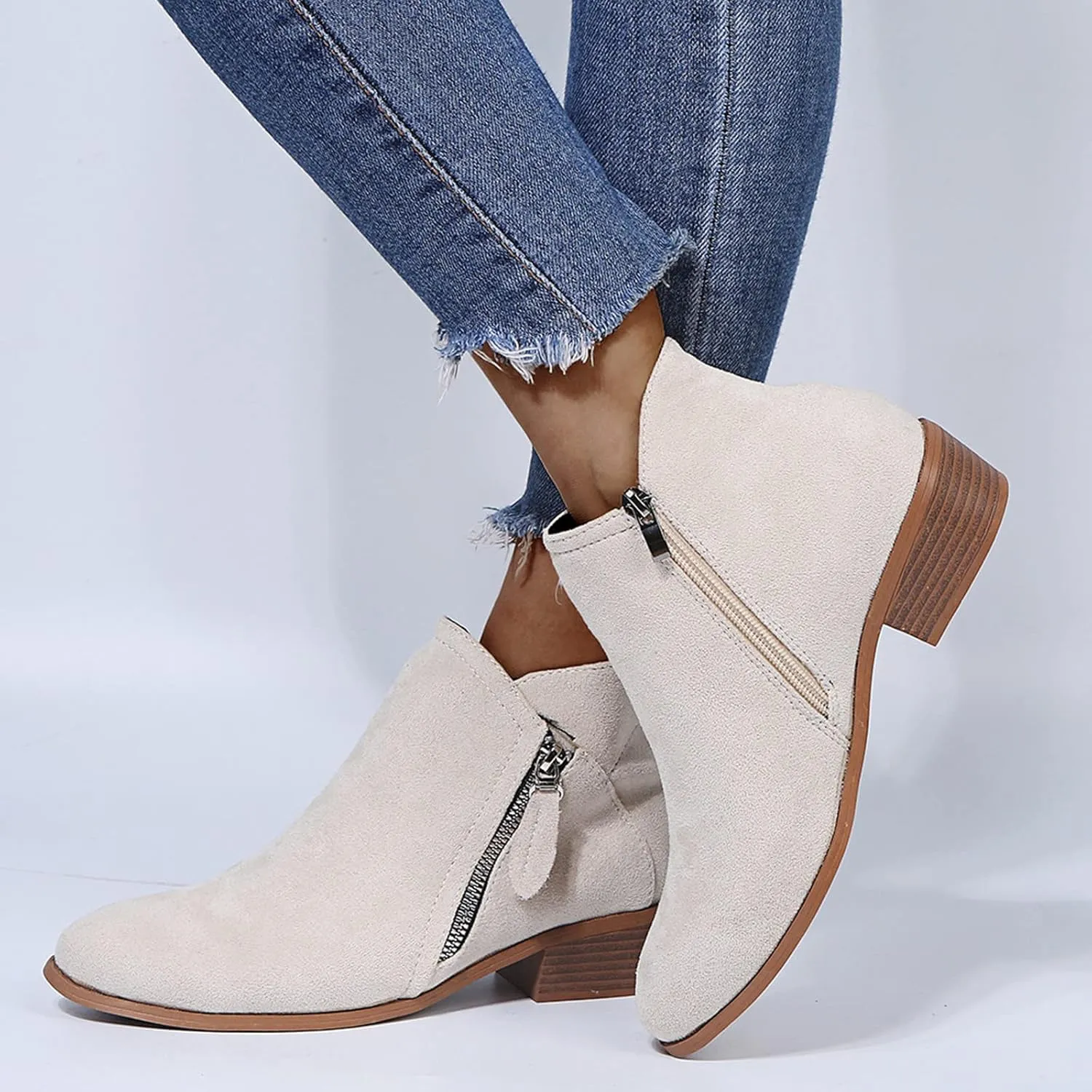 SBGMoSJ Black Ankle Boots for Women Low Heel Grey Women Ankle Boots Stiletto 3 Inch Flat Denim Boots for Women Ankle Booties Booties Black Women Turquoise Boots for Women Western