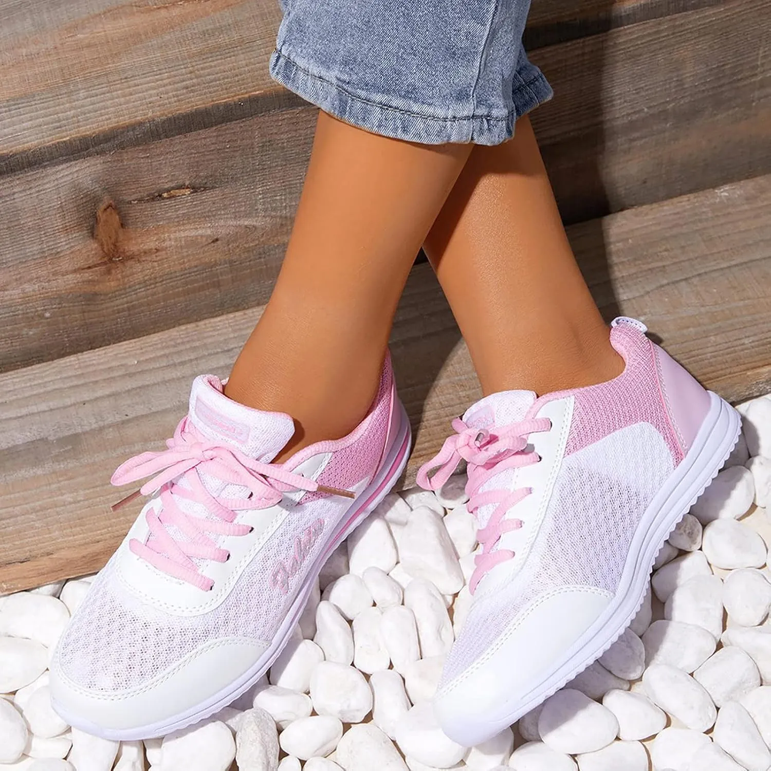 SBGMoSJ White Platform Sneakers for Women Wide Tenis Antideslizante para Mujer Canvas Shoes for Women Sneakers Black Sequin Gym Shoes for Women Fashion Tennis Shoes for Women Trendy