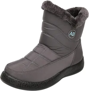 Snowboarding Boots Womens Black Womens Waterproof Snow Boots Tall Waterproof Snow Boots Women Pull on Women's Winter Booties and Ankle Boots Womens Winter Ankle Boots