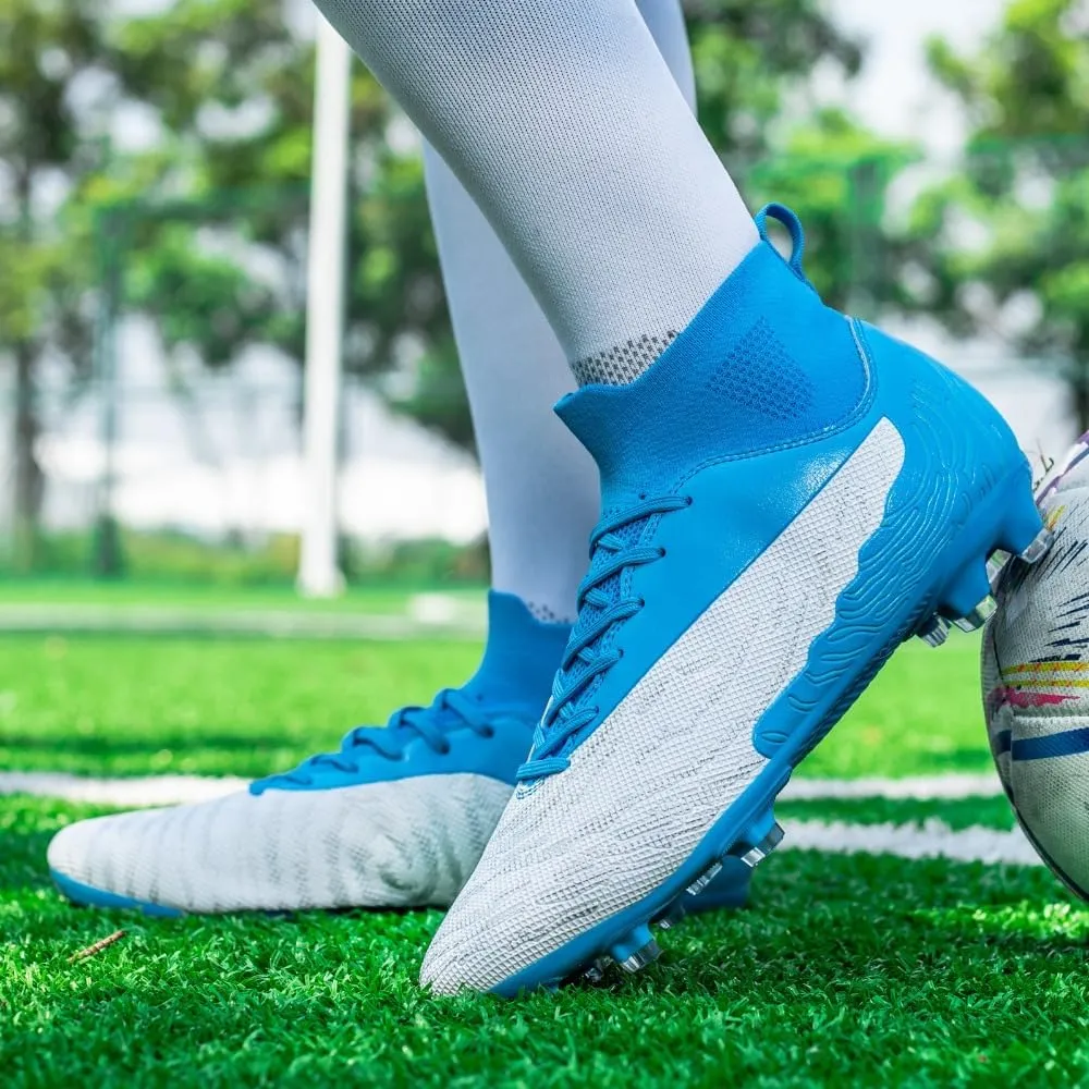 Soccer Cleats for Men Women & Big Boys - Indoor Outdoor AG/FG, TF, Training Shoes - Unisex-Adult Lightweight Football Cleats