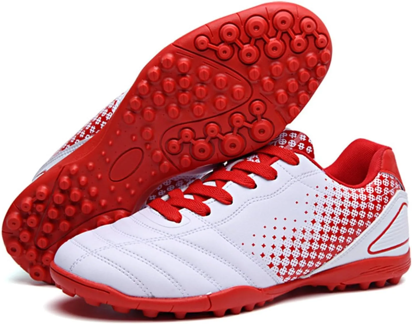 Soccer Shoes for Boys Girls Kids Athletic Football Cleats Shoes Outdoor Indoor Lightweight Training Sports Sneakers