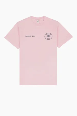 Sporty & Rich Hotel du Cap T-Shirt - Eden Pink/ Navy