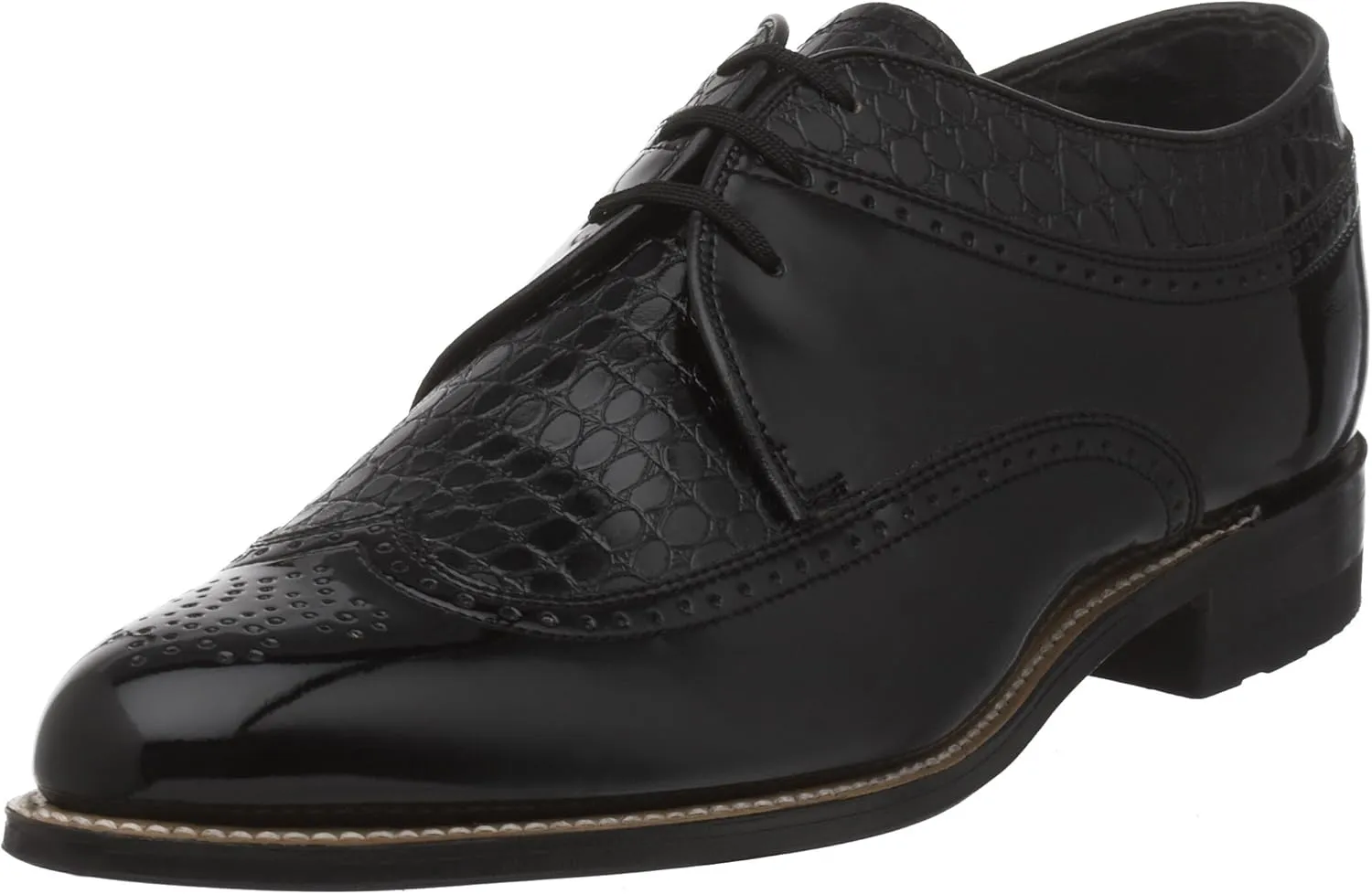 Stacy Adams Men's Dayton Wing-Tip Oxford,Black,8 D