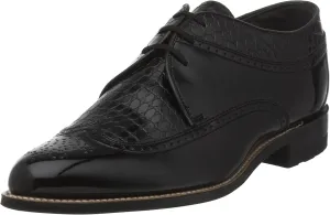 Stacy Adams Men's Dayton Wing-Tip Oxford,Black,8 D
