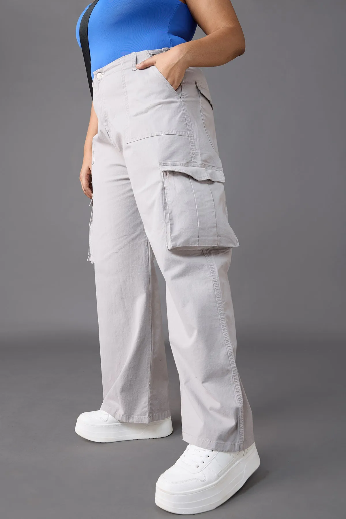 Steel Ridge Curve Cargo Jeans