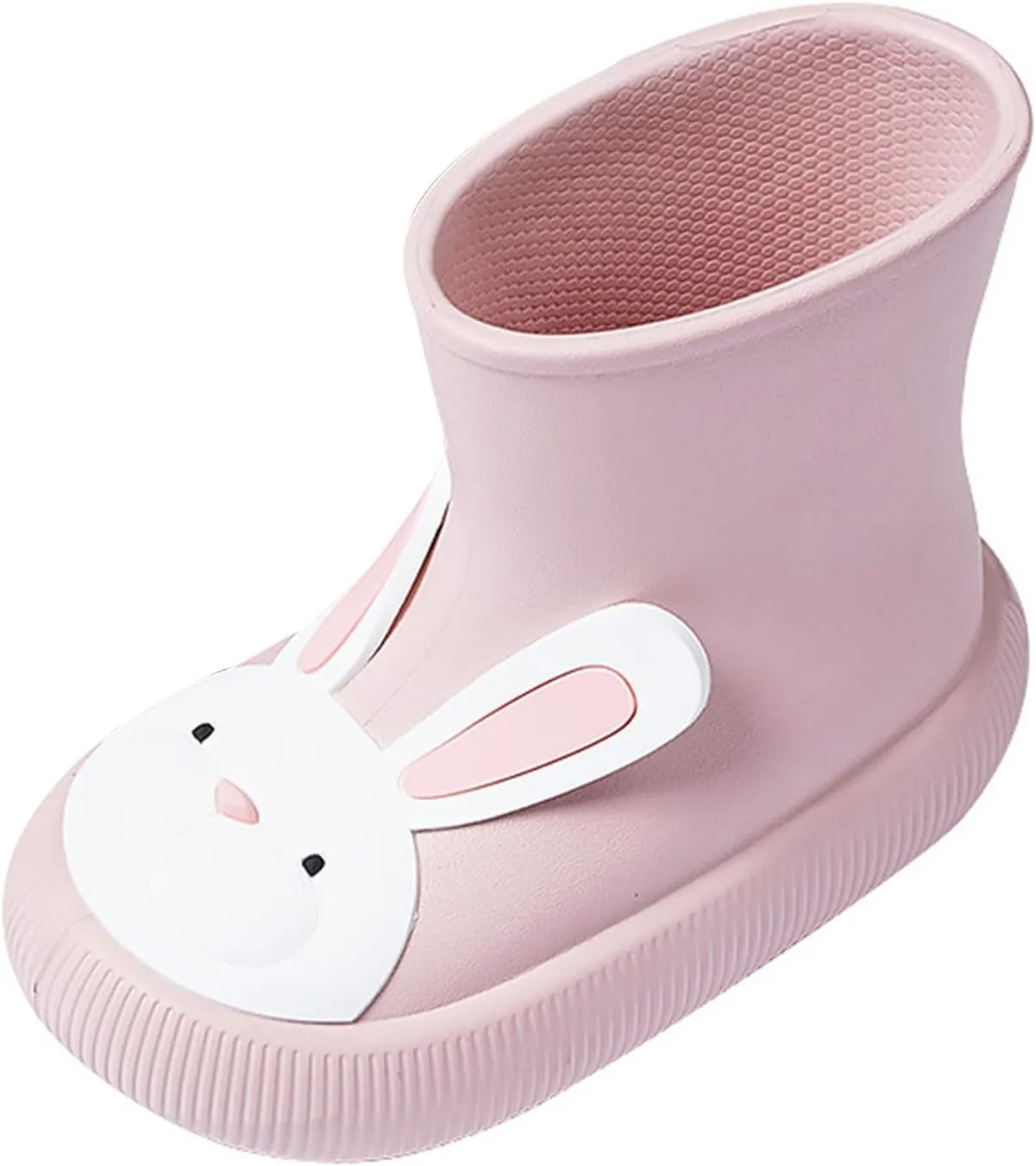 Toddler Boys Girls Cartoon Rabbit Rain Boots Kids Rubber Bottom Non-slip Classic Water Shoes