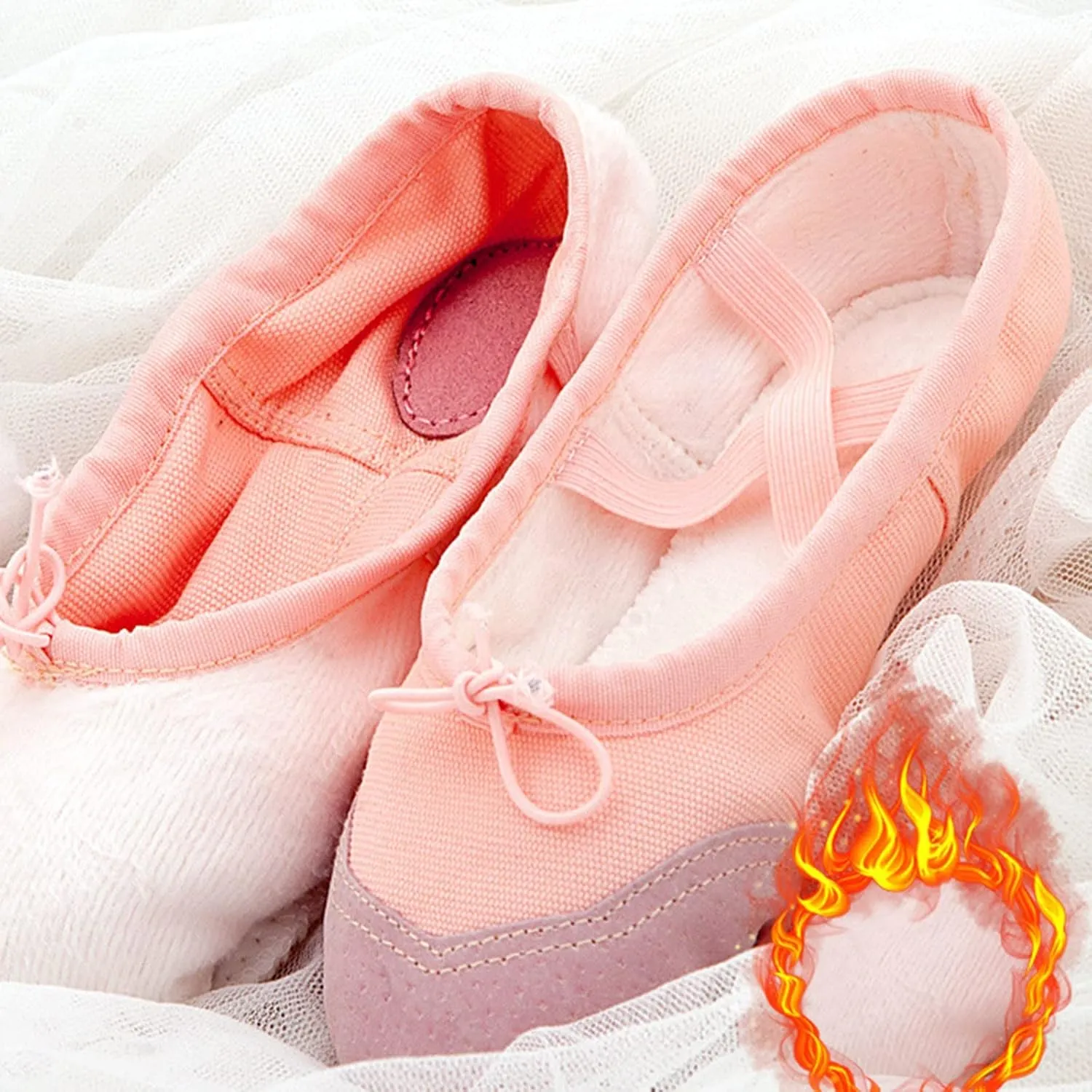 Toddler Casual Shoes Children Shoes Dance Shoes Warm Dance Ballet Performance Indoor Shoes Yoga Boys Round Toe Shoes