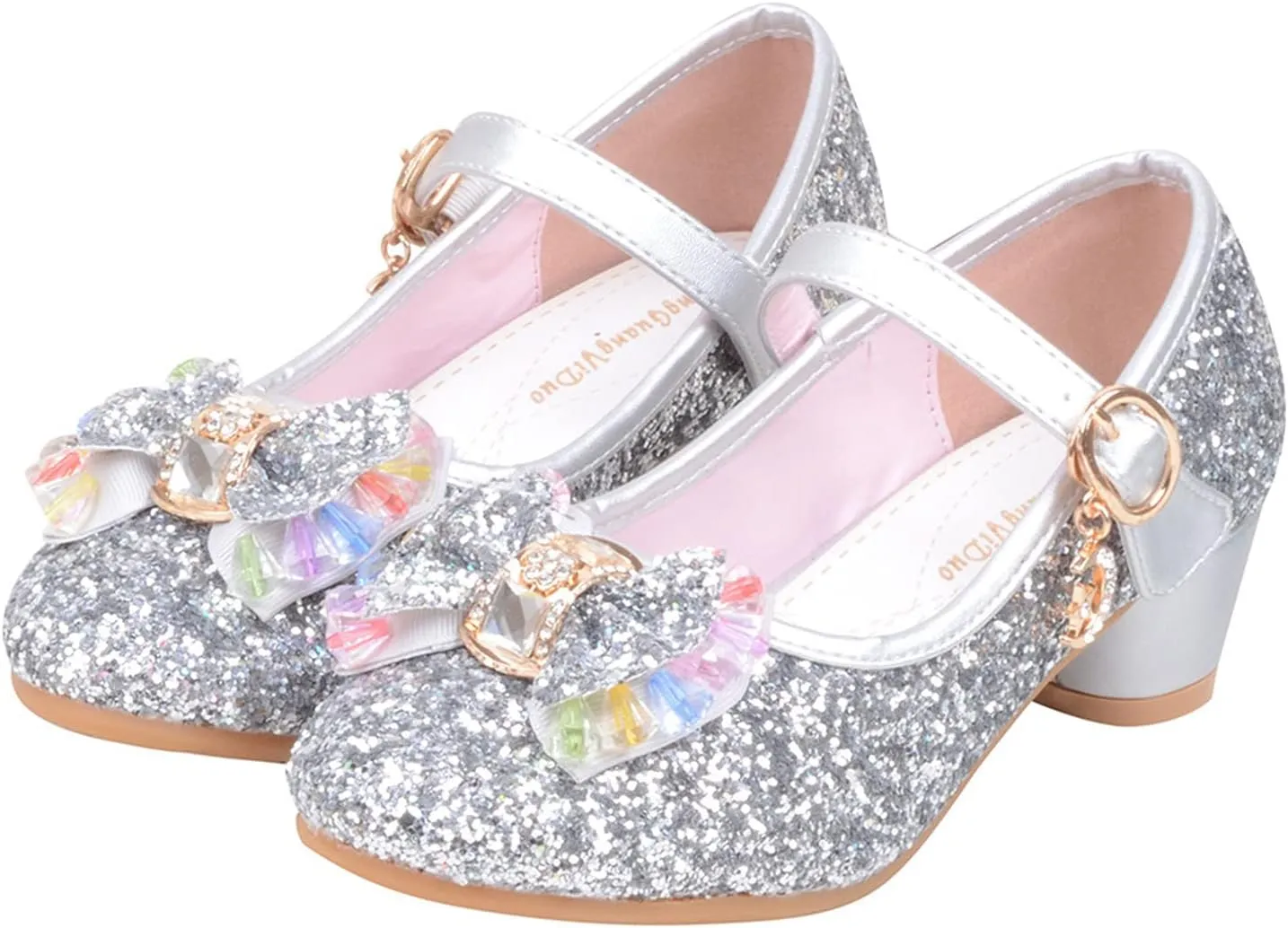 Toddler Girl Dress Shoes Kids Bowknot Girls Sandals Shoes Single Crystal Princess Bling Pearl Infant Baby White Shoes