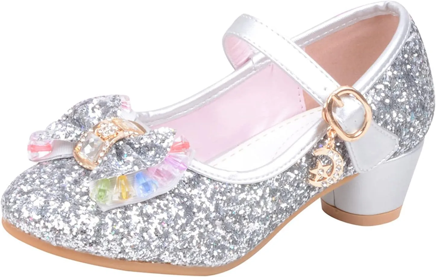 Toddler Girl Dress Shoes Kids Bowknot Girls Sandals Shoes Single Crystal Princess Bling Pearl Infant Baby White Shoes