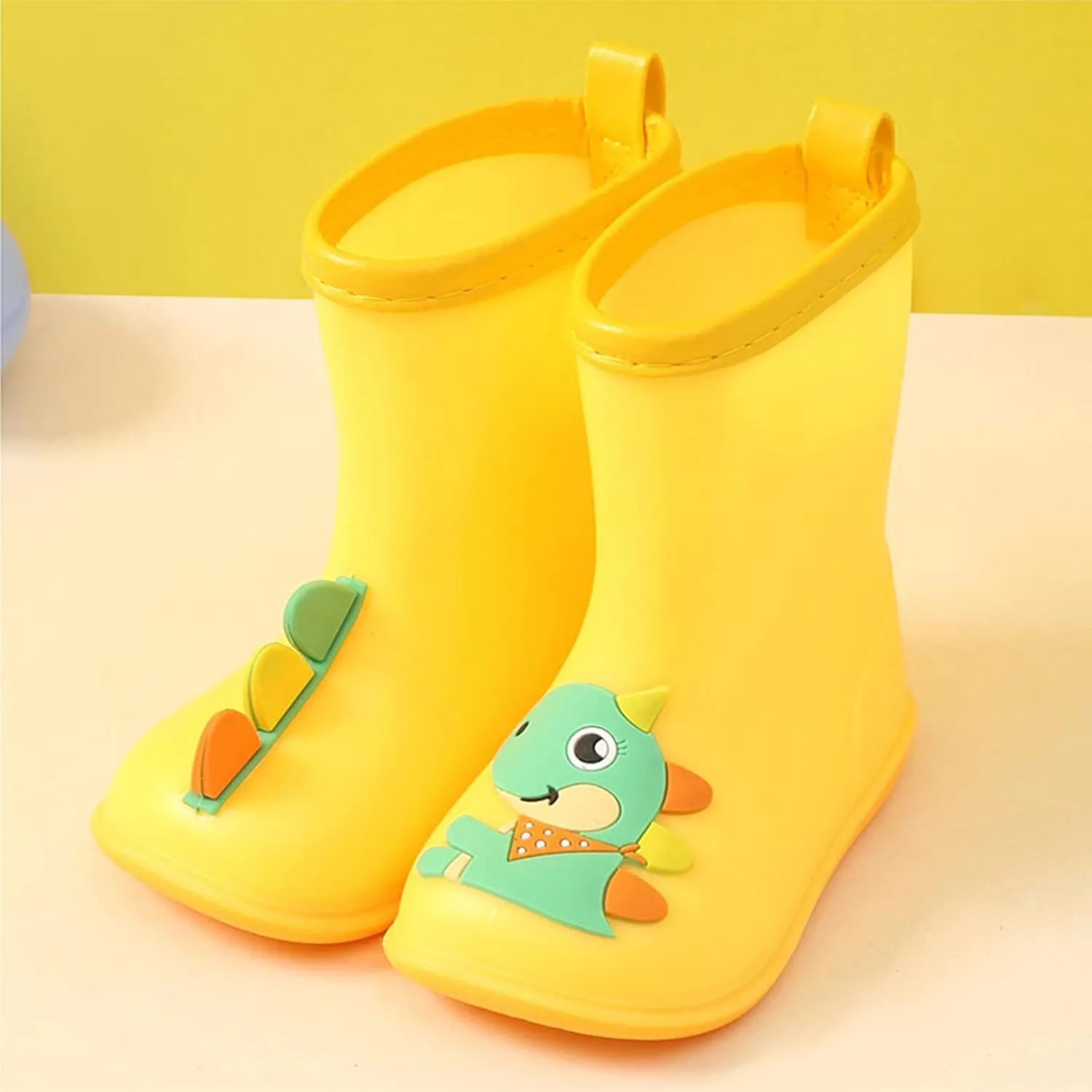 Toddler Kids Cartoon Animal Print Rain Boots Baby Water Shoes EVA Soft Outdoor Kids Rain Boots for Toddler Girl Fashion