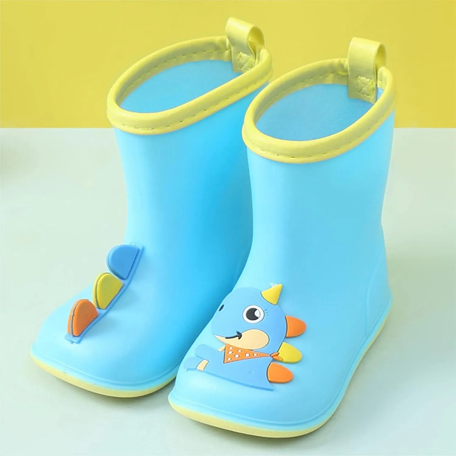 Toddler Kids Cartoon Animal Print Rain Boots Baby Water Shoes EVA Soft Outdoor Kids Rain Boots for Toddler Girl Fashion