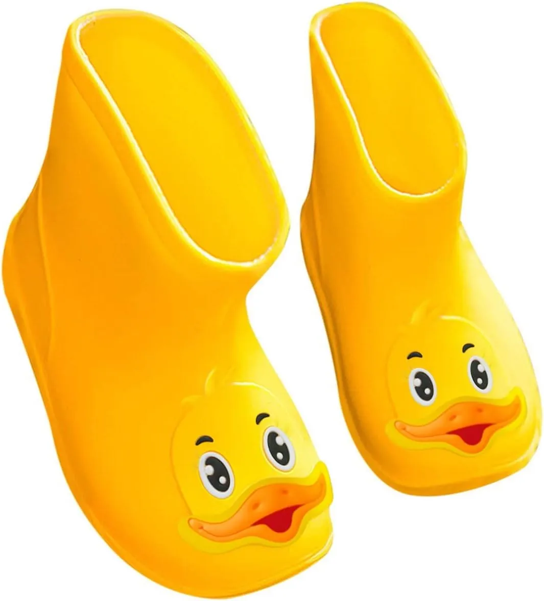 Toddler Kids Rain Boots Baby Girls Boys Cartoon Duck Print Fashion Casual Rain Rubber Boots Boots Big Kids