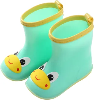 Toddler Rain Boots Duck Cartoon Children Rain Shoes Boys and Girls Water Shoes Baby Waterproof Shoes for Kids